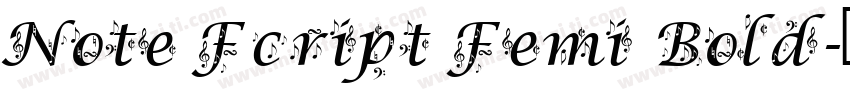 Note Fcript Femi Bold字体转换